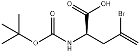 BOC-D-2-AMINO-4-BROMO-4-PENTENOIC ACID Structural