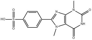 3,7-Dimethyl-8-p-sulfophenylxanthine Structural