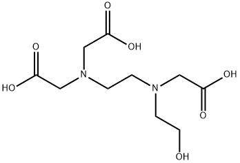 N-(2-Hydroxyethyl)ethylenediaminetriacetic acid Structural