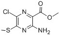 METHYL 3-AMINO-6-CHLORO-5-(METHYLTHIO)PYRAZINE-2-CARBOXYLATE