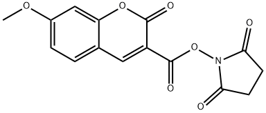 N-SUCCINIMIDYL 7-METHOXYCOUMARIN-3-CARBOXYLATE Structural