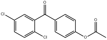 4-ACETOXY-2',5'-DICHLOROBENZOPHENONE Structural