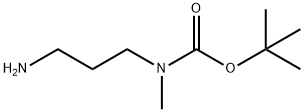 tert-Butyl N-(3-aminopropyl)-N-methylcarbamate Structural