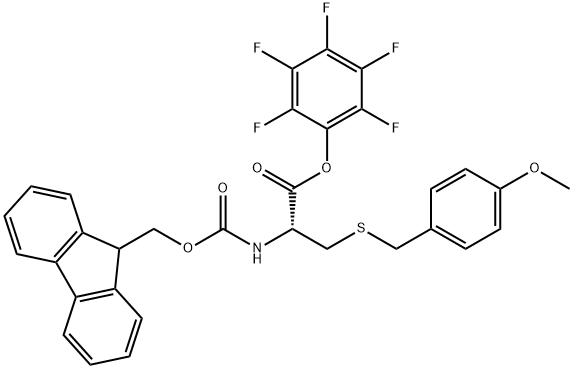 FMOC-CYS(MOB)-OPFP Structural