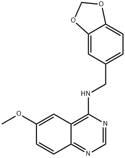 4-[[3',4'-(METHYLENEDIOXY)BENZYL]AMINO]-6-METHOXYQUINAZOLINE