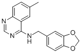 N-(1,3-BENZODIOXOL-5-YLMETHYL)-6-METHYL-4-QUINAZOLINAMINE Structural