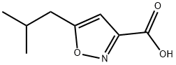 3-Isoxazolecarboxylicacid,5-(2-methylpropyl)-(9CI) Structural