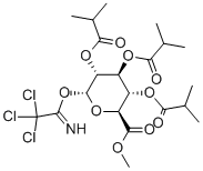 Methyl 2,3,4-Tri-O-isobutyryl-1-O-trichloroacetimidoyl-a-D-glucopyranuronate Structural