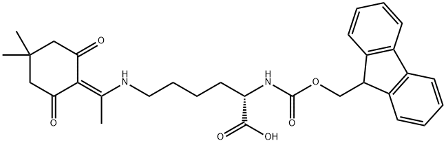 Fmoc-L-Lys(Dde)-OH Structural