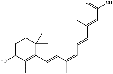 rac 4-Hydroxy-9-cis-retinoic Acid Structural