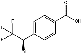 Benzoic acid, 4-(2,2,2-trifluoro-1-hydroxyethyl)-, (R)- (9CI) Structural