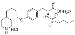 Tirofiban hydrochloride monohydrate Structural
