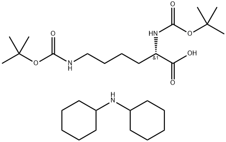 BOC-LYS(BOC)-OH DCHA Structural