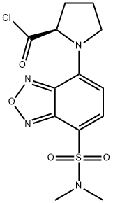 (R)-(+)-4-(N,N-DIMETHYLAMINOSULFONYL)-7-(2-CHLOROFORMYLPYRROLIDIN-1-YL)-2,1,3-BENZOXADIAZOLE