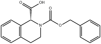 (R)-N-Cbz-3,4-Dihydro-1H-isoquinolinecarboxylic acid Structural