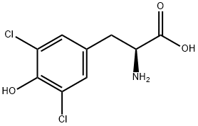 3,5-Dichloro-L-tyrosine Structural