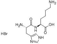 H-HIS-LYS-OH HBR Structural