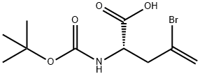 BOC-L-2-AMINO-4-BROMO-4-PENTENOIC ACID Structural