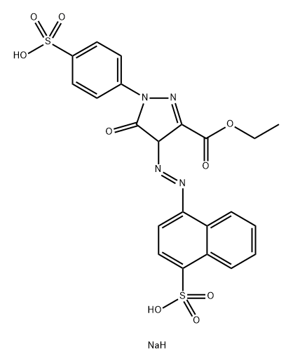 disodium 3-ethyl 4,5-dihydro-5-oxo-4-[(4-sulphonato-1-naphthyl)azo]-1-(4-sulphonatophenyl)-1H-pyrazole-3-carboxylate  