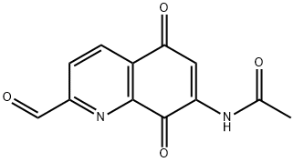 N-(2-FORMYL-5,8-DIOXO-5,8-DIHYDROQUINOLIN-7-YL)ACETAMIDE Structural