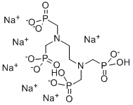 hexasodium dihydrogen [ethane-1,2-diylbis[nitrilobis(methylene)]]tetrakisphosphonate  Structural