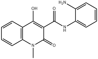 4-HYDROXY-1-METHYL-2-OXO-1,2-DIHYDRO-QUINOLINE-3-CARBOXYLIC ACID (2-AMINO-PHENYL)-AMIDE Structural