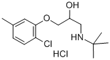 3-(tert-butylamino)-1-[(6-chloro-m-tolyl)oxy]propan-2-ol hydrochloride  Structural