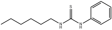 1-HEXYL-3-PHENYL-2-THIOUREA Structural