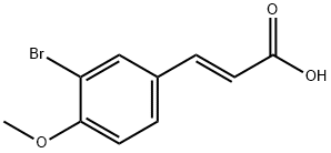 (2E)-3-(3-BROMO-4-METHOXYPHENYL)ACRYLIC ACID Structural