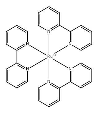 tris(2,2'-bipyridine)ruthenium II Structural