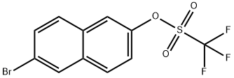 TRIFLUOROMETHANESULFONIC ACID 6-BROMO-2-NAPHTHYL ESTER Structural