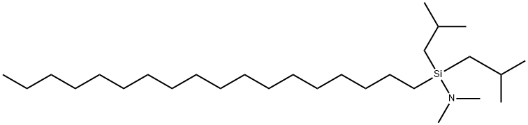 OCTADECYL DIISOBUTYL (DIMETHYL AMINO) SILANE Structural