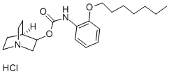 Carbamic acid, (2-(heptyloxy)phenyl)-, 1-azabicyclo(2.2.2)oct-3-yl est er, monohydrochloride