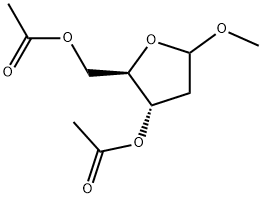 Methyl-2-deoxy-D-ribofuranoside diacetate  Structural