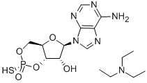 ADENOSINE 3',5'-CYCLIC MONOPHOSPHOROTHIOATE, RP-ISOMER, TRIETHYLAMMONIUM SALT Structural