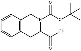 N-(TERT-BUTOXYCARBONYL)-1,2,3,4-TETRAHYDROISOQUINOLINE-3-CARBOXYLIC ACID Structural