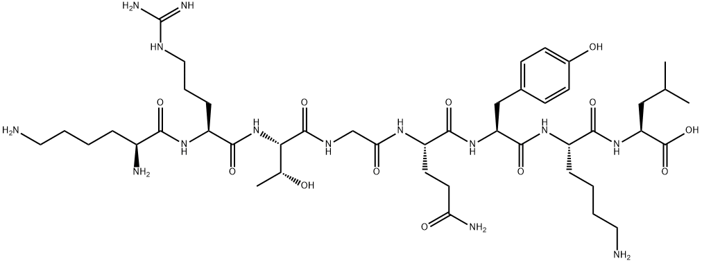 H-LYS-ARG-THR-GLY-GLN-TYR-LYS-LEU-OH Structural