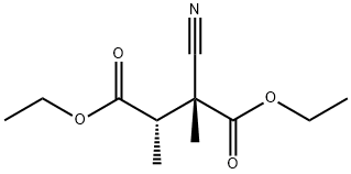Butanedioic acid, 2-cyano-2,3-dimethyl-, diethyl ester, (R*,S*)- (9CI) Structural