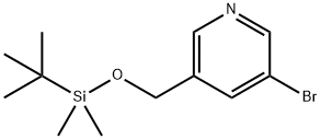 PYRIDINE, 3-BROMO-5-[[[(1,1-DIMETHYLETHYL)DIMETHYLSILYL]OXY]METHYL]- Structural