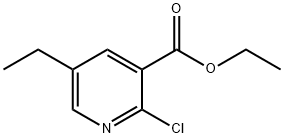 2-CHLORO-5-ETHYLPYRIDINE-3-CARBOXYLIC ACID ETHYL ESTER Structural