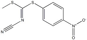 METHYL (4-NITROPHENYL) CYANOCARBONIMIDODITHIOATE Structural