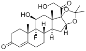 9-Fluoro-16a,17-(isopropylidenedioxy)corticosterone Structural