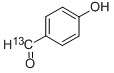 4-HYDROXYBENZALDEHYDE-CARBONYL-13C Structural