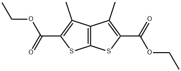 DIETHYL 3,4-DIMETHYLTHIENO[2,3-B]THIOPHENE-2,5-DICARBOXYLATE Structural