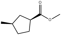 Cyclopentanecarboxylic acid, 3-methyl-, methyl ester, (1S-cis)- (9CI) Structural