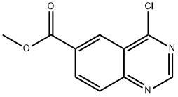 6-Quinazolinecarboxylic acid, 4-chloro-, methyl ester Structural