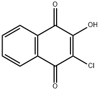 2-Chloro-3-hydroxy-1,4-naphthoquinone Structural