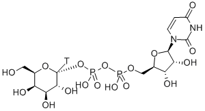 URIDINE 5'-DIPHOSPHO-GALACTOSE-[GALACTOSE-1-3H(N)] Structural