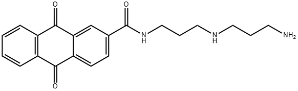 N-[3-(3-aminopropylamino)propyl]-9,10-dioxo-anthracene-2-carboxamide Structural