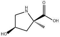 D-Proline, 4-hydroxy-2-methyl-, cis- (9CI) Structural